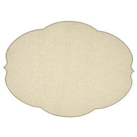 Салфетка подстановочная овальная Flowers, 48,8х36 см, серая, Guzzini