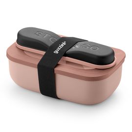 Набор из ланч-бокса и приборов Store & Go, розовый, Guzzini