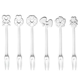 Набор из 6 вилок для закусок Cutlery Love, стальные, Guzzini