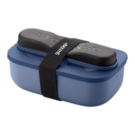Набор из ланч-бокса и приборов Store & Go, синий, Guzzini