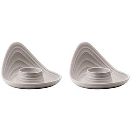 Набор подставок для яиц Tierra, серо-бежевые, 2 шт., Guzzini