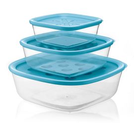 Набор из 3-х контейнеров Forme Casa синий, Guzzini