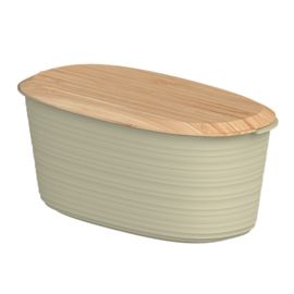 Хлебница с бамбуковой крышкой Tierra, 31,5х16,4х12,9 см, бежевая, Guzzini