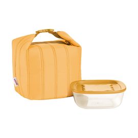 Набор из термосумки и контейнера Handy Bio, 1,4 л, желтый, Guzzini