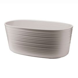 Кашпо для комнатных растений Tierra малое, серо-бежевое, Guzzini