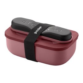 Набор из ланч-бокса и приборов Store & Go, лилово-красный, Guzzini