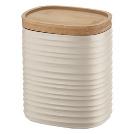 Банка для хранения с бамбуковой крышкой Tierra, 1 л, бежевая, Guzzini