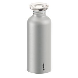 Бутылка On The Go, 650 мл, нержавеющая сталь, металлик, Guzzini