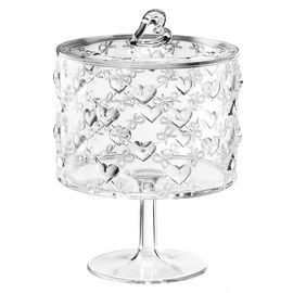 Конфетница на ножке Love, 15,7х22 см, акрил, Guzzini