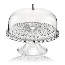 Блюдо для торта с крышкой Tiffany, 30 см, прозрачное, Guzzini