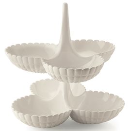 Набор менажниц Tiffany, молочно-белые, 2 шт., Guzzini