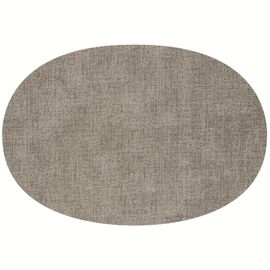 Салфетка подстановочная овальная двухсторонняя Fabric, серая, Guzzini