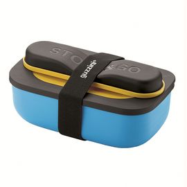 Набор из ланч-бокса и приборов Store & Go, голубой, Guzzini