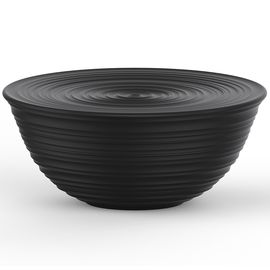 Миска с крышкой Tierra, 30 см, черная, Guzzini