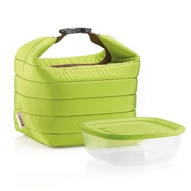 Набор из термосумки и контейнера Handy, 1,4 л, зеленый, Guzzini