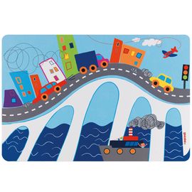 Салфетка подстановочная детская On the Road, синий, Guzzini