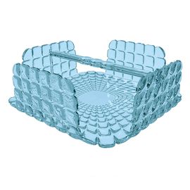 Салфетница квадратная Tiffany, голубая, Guzzini
