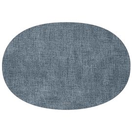 Салфетка подстановочная овальная двухсторонняя Fabric, синяя, Guzzini