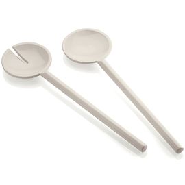 Набор столовых приборов для салата Tiffany, молочно-белые, Guzzini