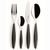 Набор из 24 столовых приборов Cutlery Feeling, серые, Guzzini
