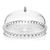 Блюдо сервировочное с крышкой Tiffany, 30 см, прозрачное, Guzzini