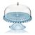 Блюдо для торта с крышкой, Tiffany, ?30 см, голубое, Guzzini