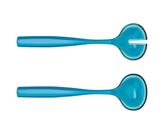 Набор столовых приборов для салата Dolcevita, бирюзовые, Guzzini