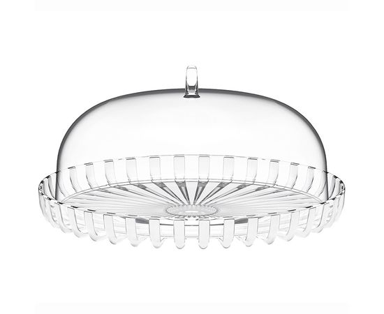 Блюдо сервировочное с крышкой Dolcevita, 31 см, перламутровое, Guzzini