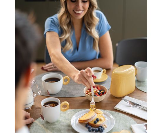 Кружка Everyday, 250 мл, белая/желтая, Guzzini, изображение 2