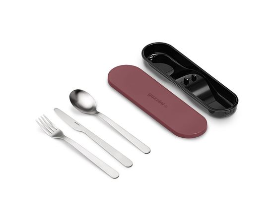 Набор из ланч-бокса и приборов Store & Go, лилово-красный, Guzzini, изображение 3