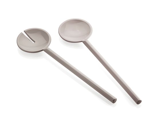 Набор столовых приборов для салата Tiffany, серо-бежевые, Guzzini