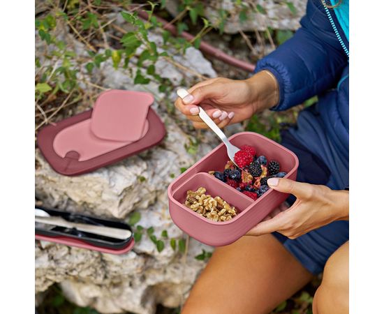 Набор из ланч-бокса и приборов Store & Go, лилово-красный, Guzzini, изображение 2