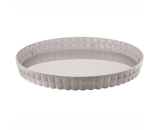 Поднос сервировочный Tiffany, 35,6 см, серо-бежевый, Guzzini