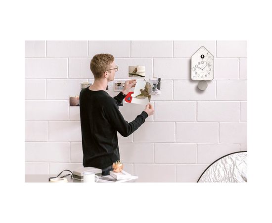 Часы настенные с маятником QQ-UP, темно-серые, Guzzini, изображение 2