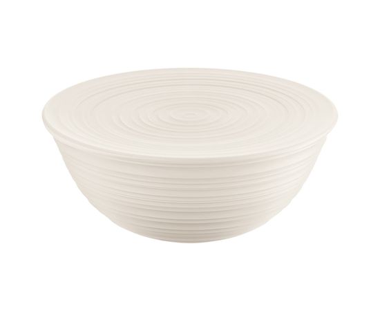 Миска с крышкой Tierra, 30 см, молочная, Guzzini
