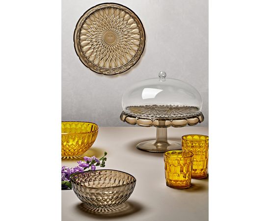 Блюдо для торта с крышкой Vanity, 30 см, коричневое, Guzzini, изображение 3