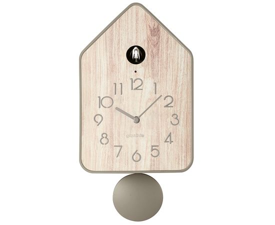 Часы настенные с маятником QQ-UP, серо-бежевые, Guzzini