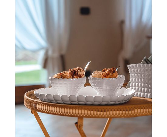 Поднос сервировочный Tiffany, 45х31 см, серо-бежевый, Guzzini, изображение 4