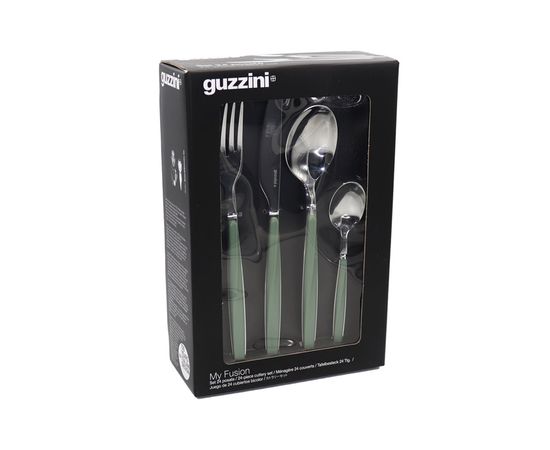 Набор из 24 столовых приборов Cutlery My Fusion, оливковый, Guzzini, изображение 2