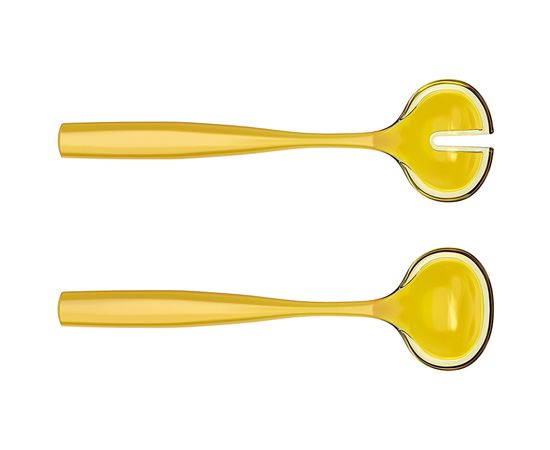 Набор столовых приборов для салата Dolcevita, янтарные, Guzzini