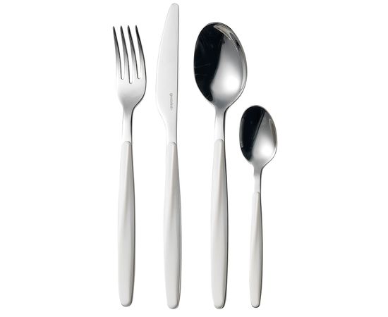 Набор из 24 столовых приборов Cutlery My Fusion, белые, Guzzini