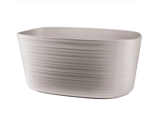 Кашпо для комнатных растений Tierra большое, серо-бежевое, Guzzini