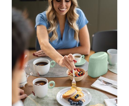 Кружка Everyday, 250 мл, белая/зеленая, Guzzini, изображение 2