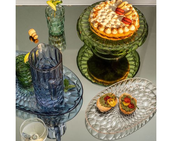 Блюдо для торта с крышкой Vanity, 30 см, зеленое, Guzzini, изображение 3