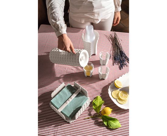 Кувшин Tiffany, 1,75 мл, серо-бежевый, Guzzini, изображение 4