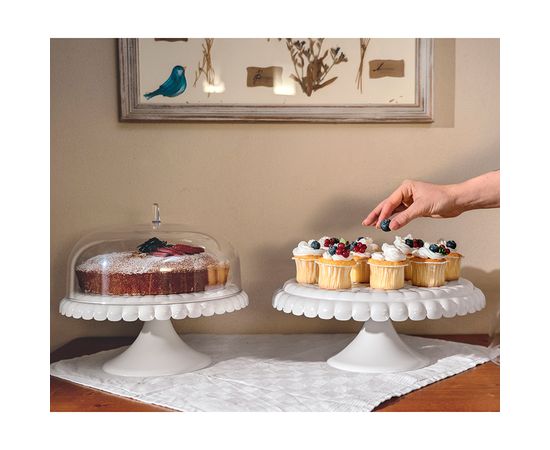 Блюдо для торта с крышкой Tiffany, 30 см, зеленое, Guzzini, изображение 6