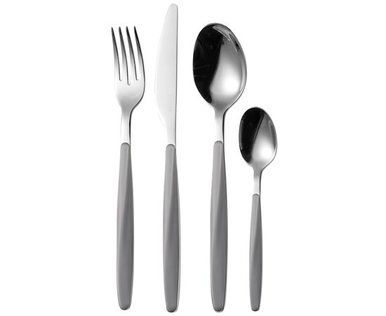 Набор из 24 столовых приборов Cutlery My Fusion, серые, Guzzini