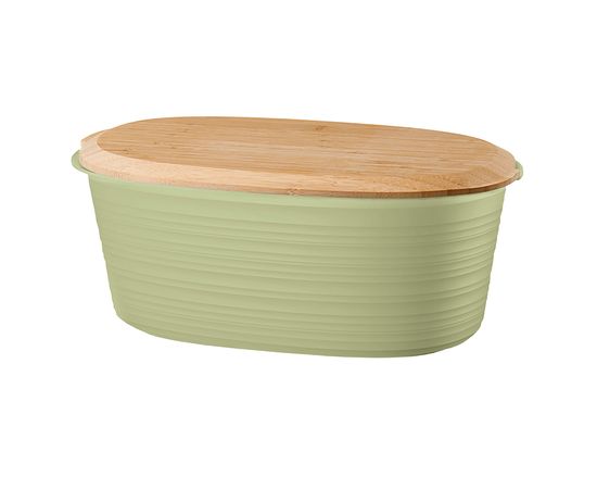 Хлебница с бамбуковой крышкой Tierra, 3 л, светло-зеленая, Guzzini