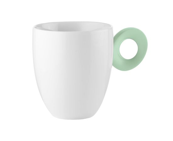 Кружка Everyday, 250 мл, белая/зеленая, Guzzini