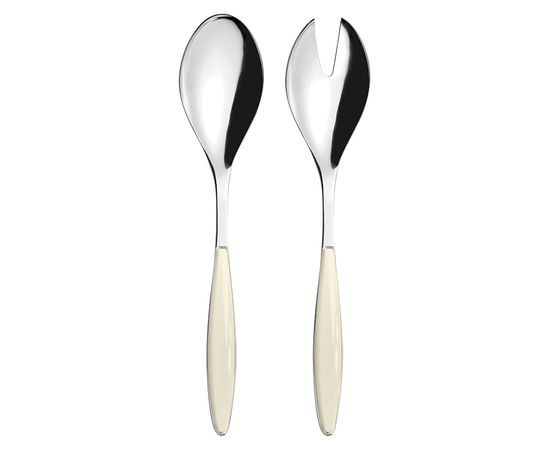 Набор столовых приборов для салата Feeling, кремовый, Guzzini